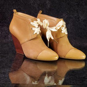 Pilcro and the Letterpress Leather Lace up Booties